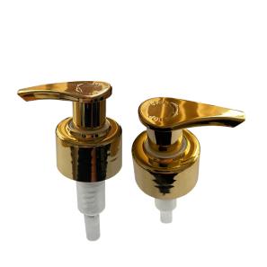 24-410 28/410 24mm 28mm UV coating all gold silver color screw lock type lotion shampoo pump