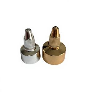 24-410 28-410 UV Shiny Gold Silver Twist Top Cap