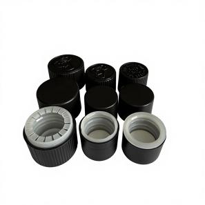 24mm 24-410 Black Color Tamper Evident Ring CRC Child Resistance Cap